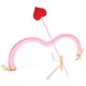 thumbnail image 4 of KAKOWELY 1 juego de disfraces de arco y flecha de Cupido Disfraz de Cupido de San Valentín Conjunto de arco y flecha de Cupido, 4 of 5