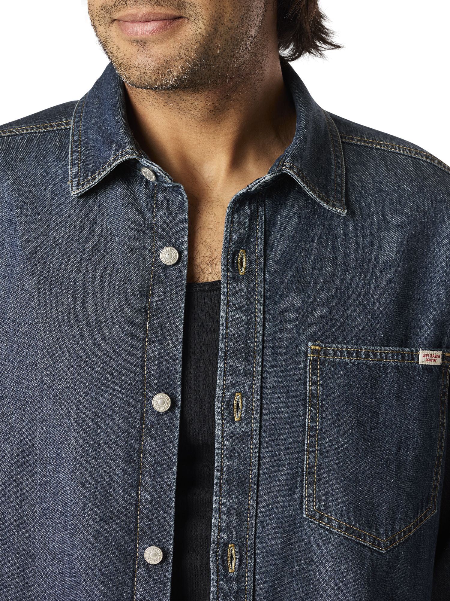 Levi Strauss Signature Men's and Big and Tall Original Denim Shirt