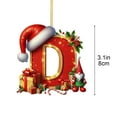 thumbnail image 3 of EGYMEN Christmas Tree Letter Ornaments, Personalized Christmas Tree Pendant with Alphabet Letters, DIY Christmas Decorations for Home and Office, 3 of 6