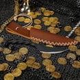 thumbnail image 5 of Mythrojan Twisted Railroad Spike Knife Hand Forged Rail Knife with Sheath, 5 of 6