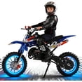 thumbnail image 2 of Floseru 49cc Kids Dirt Bike, Gas Dirt Bike Max Load 220LBS, 2-Stroke Gas Power Motocross, Mini Bike Gas Powe, Off Road Mini Motorcycle Max Speed 25MPH for More Summer Fun, 2 of 10