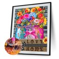 thumbnail image 1 of Cuadros Decorativos Dibujo de diamantes 5D mosaico de taladro redondo completo Kit de Wdftyju flores de la serie DIY obra de arte decoración de la pared del dormitorio de la sala de estar del h, 1 of 8