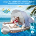 thumbnail image 2 of Costway Canopy Inflatable Pool Float Lounge Swimming Raft, 2 of 10