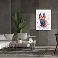 thumbnail image 6 of Epic Graffiti 'Colorful Watercolor Belgian Malinois' by Furbaby Affiliates, Canvas Wall Art, 40"x54", 6 of 8
