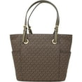 thumbnail image 3 of Michael Kors Jet Set Item East West Signature Tote, Brown/Olive, 3 of 3
