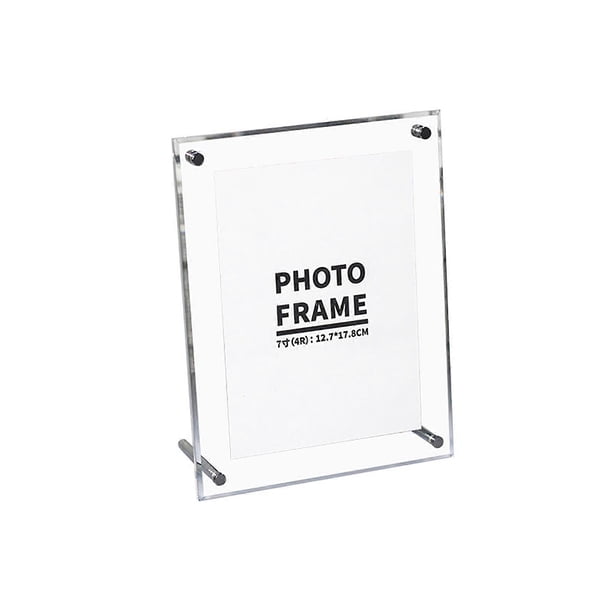 Transparent Photo Frame Acrylic Picture Frame to Display Certificates and Photos with Metal Rack17.1 X 22.3 cm / 6.7 X 8.7 in