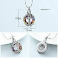 thumbnail image 2 of Crystal Cremation Jewelry-Tree of Life Urn Necklace for Men Women Cremation Jewelry Memorial Keepsake Jewelry Gifts for Human Adult Ashes, 2 of 6