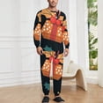 thumbnail image 2 of Christmas Season Candy Men's Pajama Set Sleepwear Pjs Lightweight Long Sleeve Crewneck Shirts and Bottoms Soft Comfy Sleep Sets L, 2 of 5