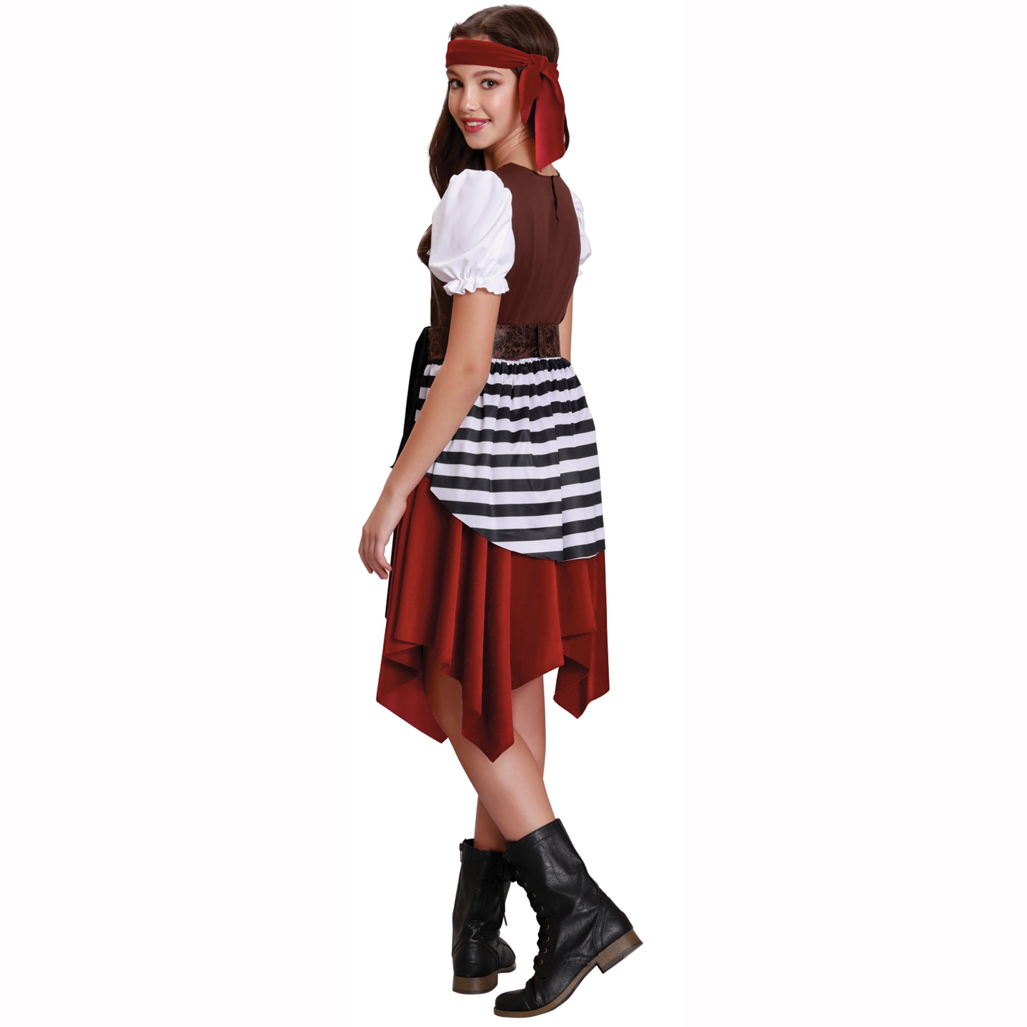 Girls Pirate Girl Halloween Costume, Large