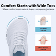 thumbnail image 3 of BROYON Women's Wide Toe Box Walking Shoes with Arch Support for Plantar Fasciitis Comfort Tennis Orthotic Sneakers Wide Width Athletic Footwear US 6-11, 3 of 14
