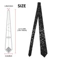 thumbnail image 2 of Balery Black And White Dotted Corbata Clásica de Seda para Hombre, Corbata Tejida Jacquard, Corbatas Formales para Negocios y Bodas, 2 of 7