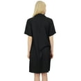 thumbnail image 4 of Bimba Women's Black Bridesmaid Nighty Button Down Sleepshirt With Pockets-20, 4 of 5