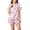 Pink, variant on Women's Halloween Pumpkin Print Pajama Set Women Halloween Pumpkin Print Pajama Set Plus Size Short Sleeve Sleepwear Set Fall Holiday Casual Loungewear Pajamas Beige,L