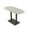 Light Gray w/Black Base, variant on Arc Boat Bistro Height Meeting Table Square Metal Base 34x70 Bar Table