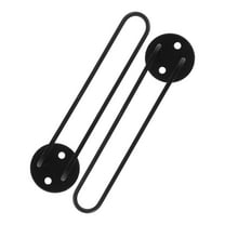 NICEXMAS Hard Hat Holder Hat Rack Black Stainless Steel 1Set Bedroom Organizer