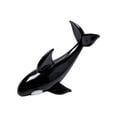 thumbnail image 4 of bedienty Animal Table Display Cute Glass Whale Sculpture For Office Centerpiece Smooth In Touch Desktop Statue Style C, 4 of 6