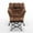Brown, variant on Accent Recliner Chair Upholstered In Soft Fabric With Matching Ottoman Perfect For Any Relaxing Space