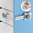 thumbnail image 3 of Cerraduras de seguridad para niños YONGSHENG cerradura de seguridad de 3 piezas con ADHESIVO 3M a prueba de bebés gris, 3 of 3