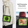 thumbnail image 5 of Case for iPad Air 5th Generation / iPad Air 4th Generation 10.9 inch with Screen Protector, 360 Degree Rotating Kickstand Hand Strap Shockproof Cover with Shoulder Strap, Lime PC, 5 of 7