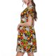 thumbnail image 2 of Disketp Sloth on the Branch para Vestido de Manga Corta para Mujeres, Vestidos de Verano para Mujeres, Casual y Holgado para la Playa, 2 of 6