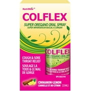 NutriMize ColFlex Supre Oregano Throat Spray, Cinnamon Lemon, 0.85 Fl Oz