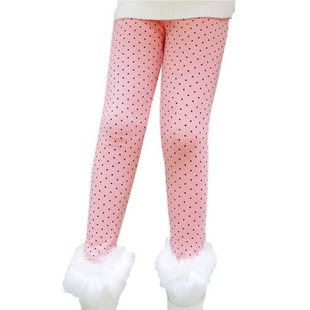 

BULLPIANO Children Girls Leggings Kids Warm Thick Fleece Lined Winter Skinny Pants Teenage Child 2-13 Years