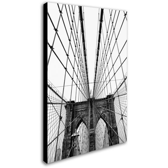 Trademark Fine Art "Brooklyn Bridge 3" Canvas Art by CATeyes