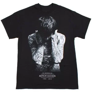 RARE 1984 2012 Mitch Lucker Thank You Shirt Short Sleeve Black Unisex S-4XL