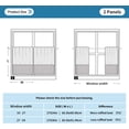 thumbnail image 4 of Tie Dye Blue Kitchen Curtains 24 inch Short Tier Curtains for Small Windows Half Window Treatments for Living Room Bedroom 2 Panels, 4 of 6