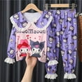 thumbnail image 1 of Pyjama Kawaii pour Enfants Pokemon Anime Pikachu, Ensembles à Revers pour Filles, Ensembles à Manches Longues, Mode Décontractée, Vêtements d'Extérieur, Tenue d'Intérieur, 1 of 6