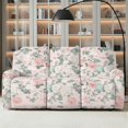 thumbnail image 2 of ZIATUBLES 8 PCS Recliner Sofa Covers for 3 Seater Counch, Soft Stretch Recliner Chair Covers with Storage Pockets Furniture Decor Slipcovers for Living Room, Peony Pink, 2 of 9