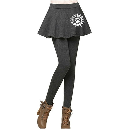 

Ladies Thickened Leggings False Two In One Leggings Printed Olive Workout Leggings plus Size School Girl Lingerie Women s Leggings with Pockets Maternity Outfits for Women Leggings for Women