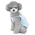 thumbnail image 4 of CBFFDC Robe pour Chiot Confortable Douce Col Carré Sans Manches Imprimé à Carreaux Nœud Papillon pour Chiot, 4 of 7