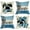 Blue Winter, variant on Warm Winter Wishes Blue Decorative Throw Pillow Covers 20 x 20 Set of 4, Cozy Vibes Pine Needle Farmhouse Outdoor Pillowcase, Christmas Plaid Bow Cushion Case Home Decor