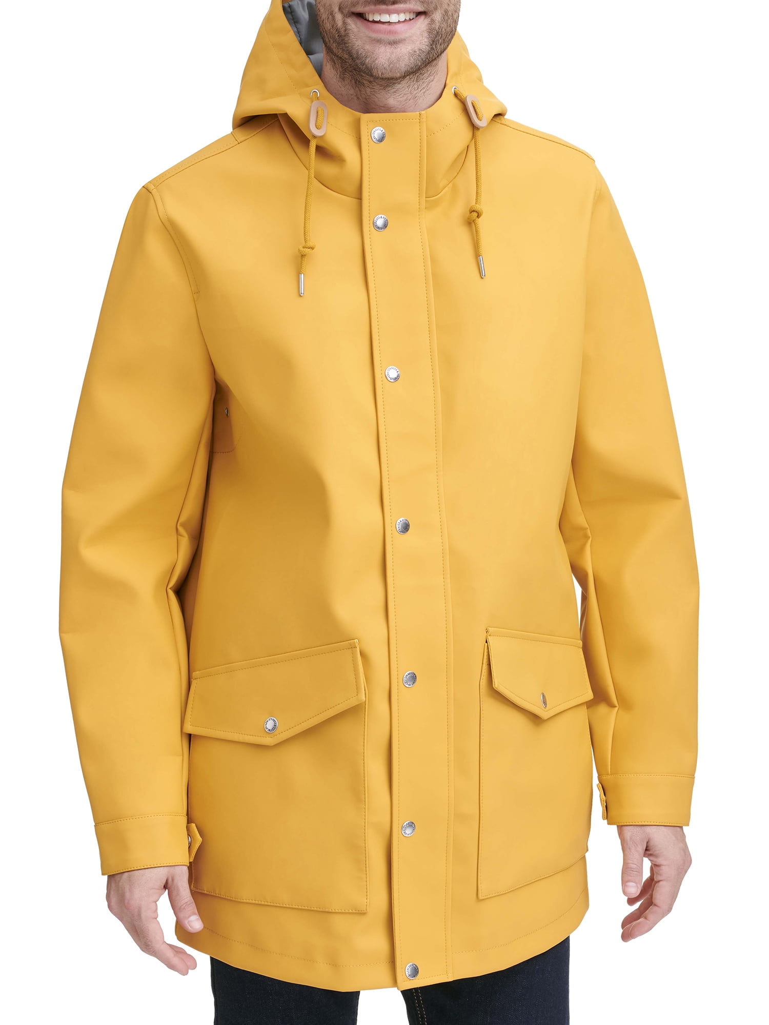 levi's men's rubberized rain parka jacket