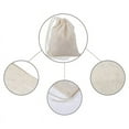 thumbnail image 5 of 100 Pieces Drawstring Cotton Bags Muslin Bags,Tea Brew Bags (4 x 3 Inches), 5 of 7
