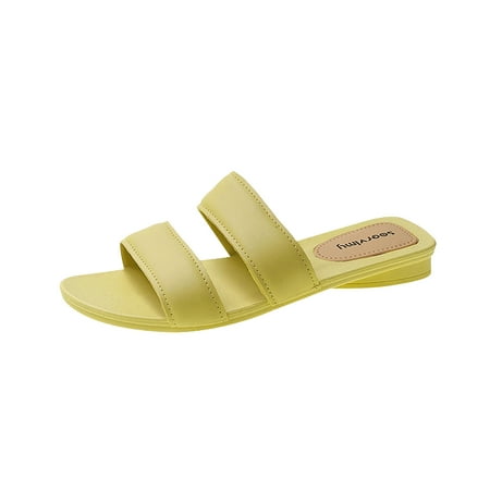 

Womens House Slippers Women S Wear Sandals Outer Casual Slippers Fashion Flat Bottomed Color And Solid Women S Slipper