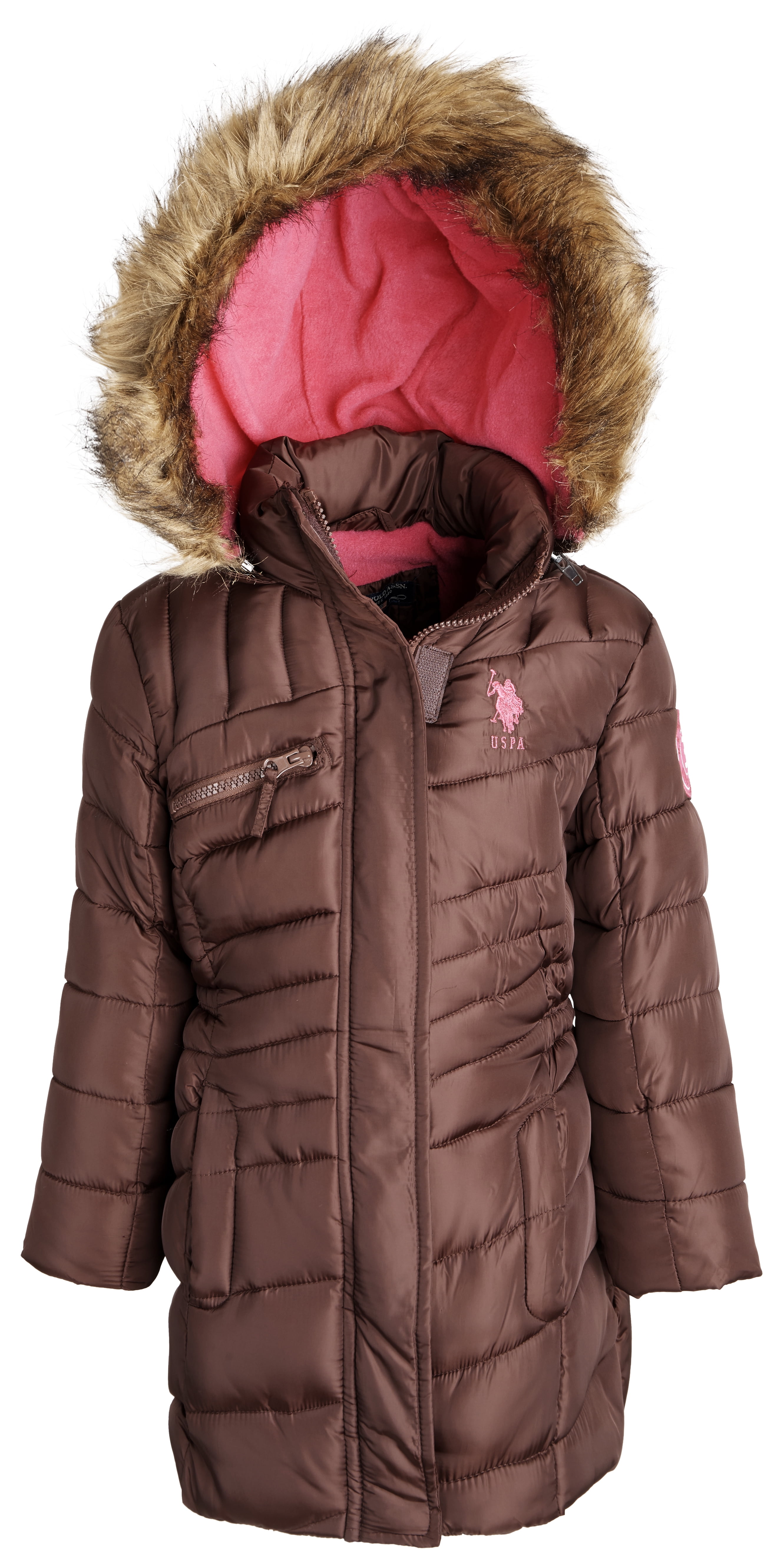 polo bubble coat black