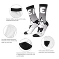 thumbnail image 3 of Silaia Bluey Print Adult Socks, Athletic Socks, Mens and Womens Crew Cushion Socks,Work Athletic Running Socks,Casual Breathable Socks, 3 of 6