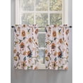 thumbnail image 5 of Pink Spring Floral Bathroom Window Curtain, Summer Botanical Vintage Birds Light Filtering Coffee Kitchen Curtains, Bedroom Living Room Curtains 2 Panel 84"x45", 5 of 6