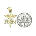 thumbnail image 3 of 14K Gold RN Registered Nurse Caduceus Charm, 3 of 5