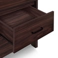 thumbnail image 5 of Noble House Hysham 2 Drawer Nightstand, Walnut, 5 of 8