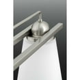 thumbnail image 5 of Flight Collection Three-Light Brushed Nickel Etched Glass Coastal Bath Vanity Light, 5 of 7