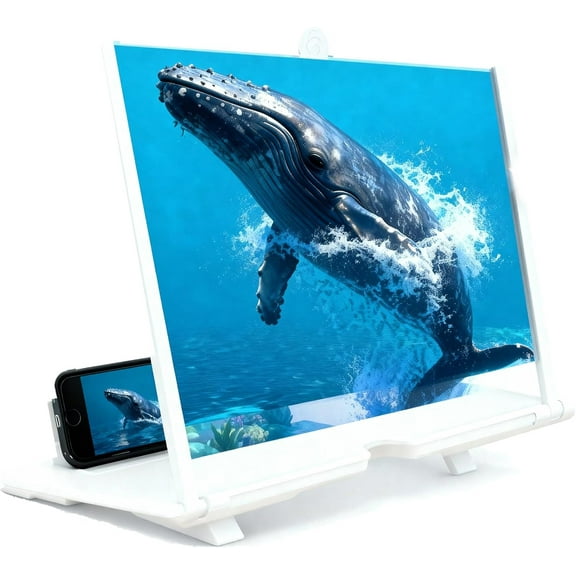 Screen Magnifier Version for Cell Phone, 2026 Ultra HD 10–18 Inch 3D Smartphone Screen Amplifier, Foldable Phone Projector for Movies, Videos & Gaming