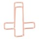 thumbnail image 2 of Pack of 100 rose gold metal crossed paper clips for sorting and organizing your documents and notes, 2 of 3