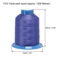 thumbnail image 4 of Uxcell 1312 Yards 210D/0.32mm/0.01'' Extra Strong Bonded Polyester Thread (Violet-blue), 4 of 6