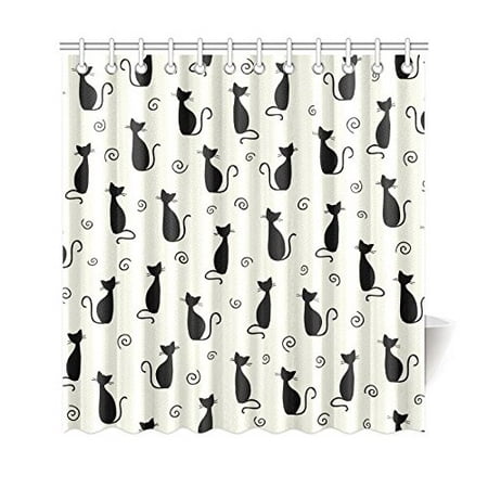 Gckg Funny Black Cat Shower Curtain, Funny Shower Curtains Canada