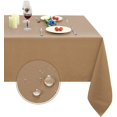 thumbnail image 1 of LAICAIW 210GSM Rectangle Table Cloth-Heavy Duty Water Proof Microfiber Tablecloth, Decorative Fabric Table Cover for Outdoor and Indoor Use (Coffee,70 x 108 Inch), 1 of 7