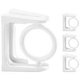thumbnail image 1 of 4 pcs Rotary Curtain Rod Bracket Fixing Curtain Rod Holder Curtain Pole Hooks for Home, 1 of 8