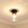 thumbnail image 3 of Ariella 1-Light Semi-Flush in Matte Black with Hammered Clear Glass, 3 of 5